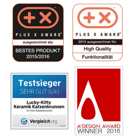 Ganadora del prestigioso Plus X Award como «mejor producto 20152016», ganador del test y del premio «A’Design Award»