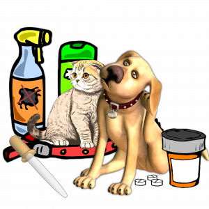 productos antiparasitarios, antibacterianos, y antifúngicos, para mascotas
