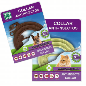 Collar Antiparásitos Menforsan, con repelentes naturales, para perros y gatos